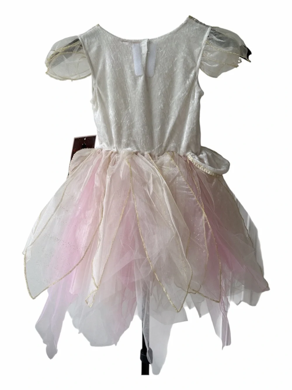 Girl’s Halloween Pink & Ivory Delicate Fairy Dress Costume